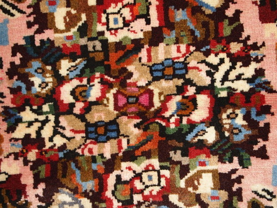 Image 1 of Handgemaakt vintage Perzisch Bakhtiari-tapijt 3,7' x 4,9' (114 cm x 152 cm) jaren 70 - 1C315