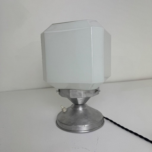 Antique Small Table Lamp, Vintage Art Deco – tafellampen, Glass