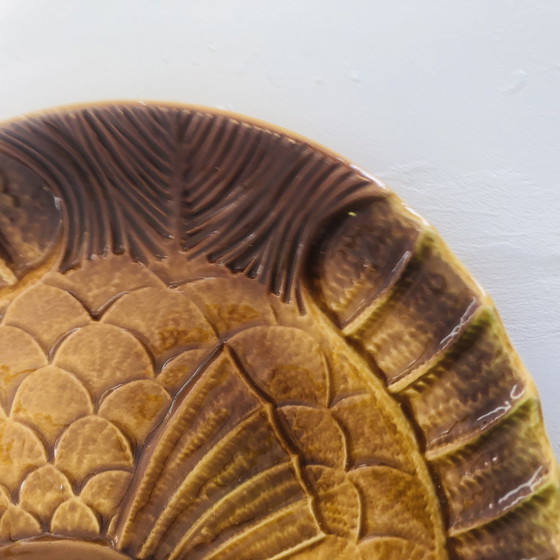 Image 1 of Lot de deux plats poissons Sarreguemines 