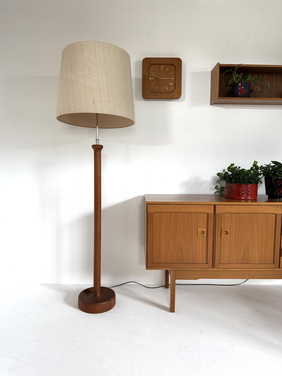 Image 1 of Vintage teak floor lamp, Domus ‘80