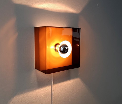 Plexiglass space age ceiling lamp/wall lamp, 70s lamp, Space age lamp