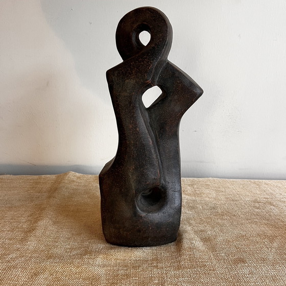 Image 1 of Abstract Ceramic sculpture THOM 80s Vintage