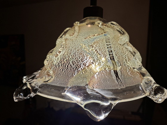 Glass-blown pendant lamp, Silver, Transparent (photo 2 of 6)