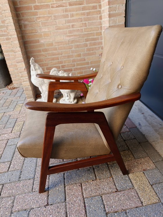 Louis Van Teefelen Webe Fauteuil Vintage Fauteuil Lounge à Oreilles – Louis van Teeffelen, Skai (photo 4 of 12)
