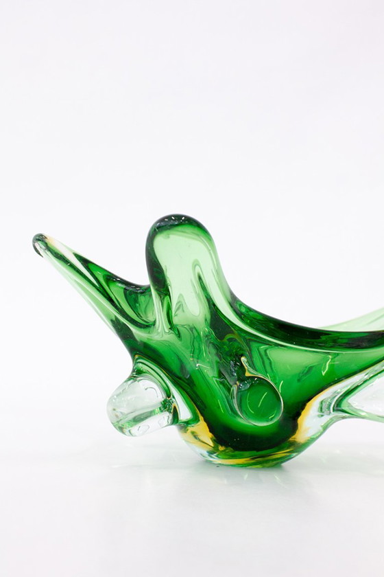 Image 1 of Coupe à fruits Splash Organic Murano des années 60