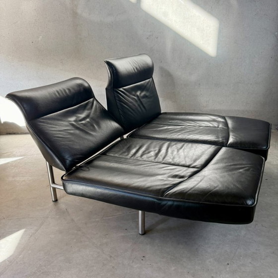De Sede DS-450 Black Leather 2-seater Sofa Twist, 2 seaters (photo 4 of 9)
