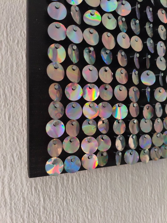 Image 1 of Mosaik aus Aluminiumdosen mit holografischem Effekt