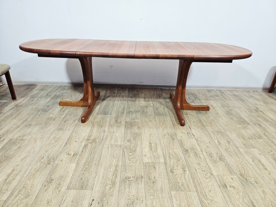 Tavolo allungabile in teak danese + sedie di Möbelfabrik Holstebro, anni '70, set di 9 (photo 21 of 24)