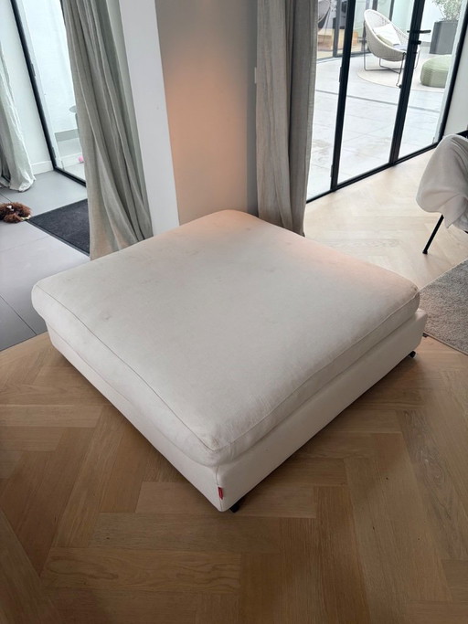 Flexform Groundpiece Poef 122 x122. Twee stuks. Prijs per stuk. – modulaire banken, Cotton, Textile (photo 2 of 5)