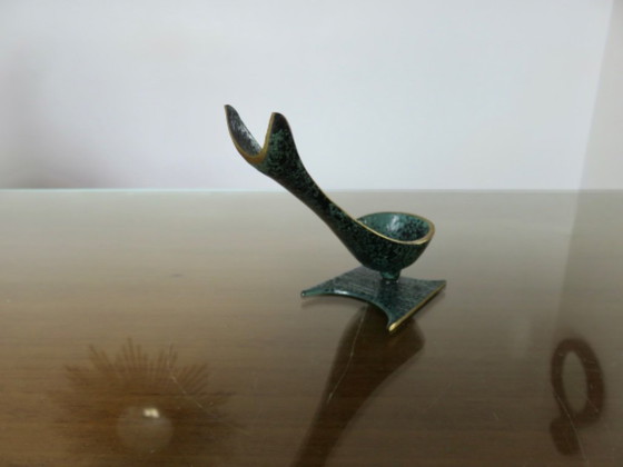 Soporte para pipa "Las golondrinas", de Walter Bosse, en bronce, 1950. – Objetos decorativos, Bronze (photo 5 of 9)
