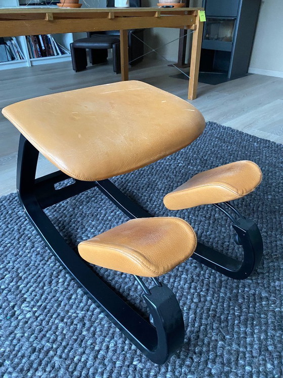 Image 1 of Stokke ergonomische balans stoel - leer