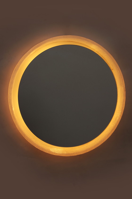 Image 1 of Hillebrand Runder Plexiglas Badezimmerspiegel großes Modell, 1960 Deutschland