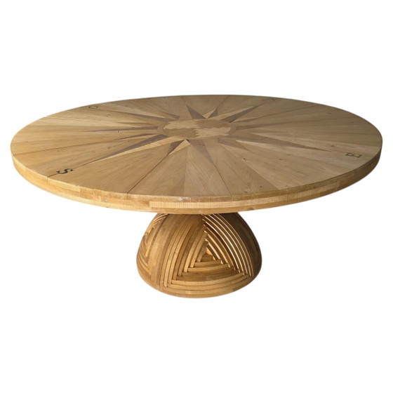Angelo Mazzola parchment table produced by Ar.Vi Salpol, 1980 – Dining tables (photo 3 of 26)