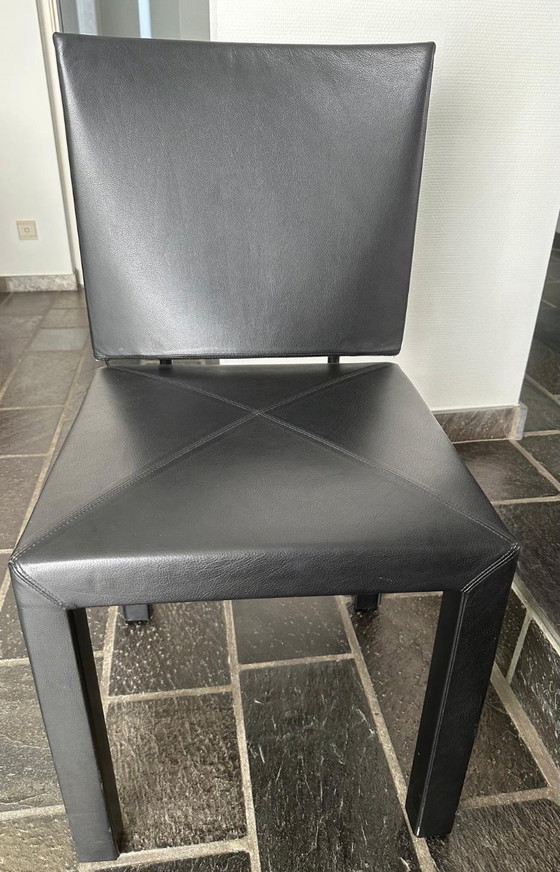 Tafel Serenissimo + 6 B&B Arcara Stoelen – Acerbis, Eettafels, Glass, Metal (photo 6 of 6)