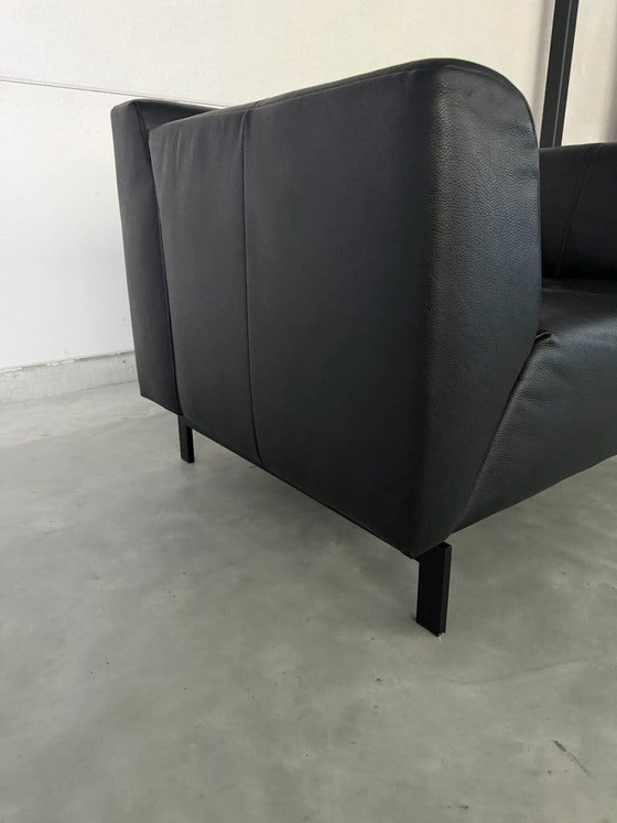 Rolf Benz Linea Poltrona - Pelle Nera – Poltrone, polished steel, Leather (photo 6 of 10)