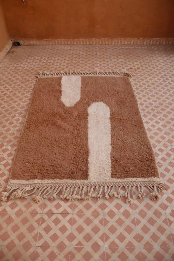 Image 1 of Tapis marocain en laine natural 200cmx150cm