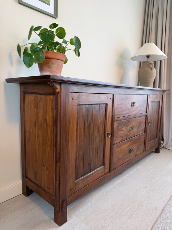 Teak Sideboard / Buffetschrank / Beistelltisch / Landhausstil – Holz (photo 4 of 6)