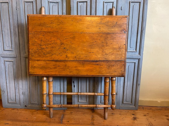 Image 1 of Mesa plegable Mesa auxiliar Antigua francesa