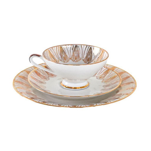 Porseleinen kopje, Duits ontwerp, jaren 70, vervaardigd door Bavaria Elfenbein Porzellan