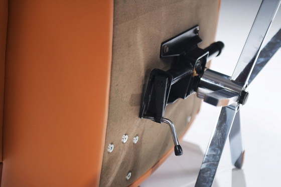 Image 1 of Schitterende DS-35 loungestoelen van cognacbruin leer, ontworpen door Team De Sede voor De Sede Swiss.