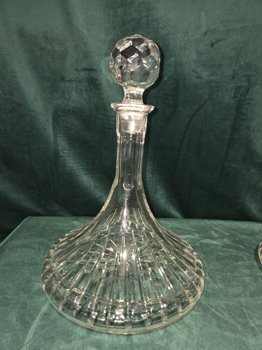 Set di 2 decanter in cristallo – vetro tagliato