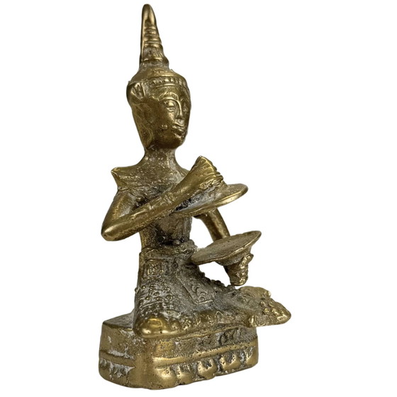 Set di Antiche Sculture di Musicisti Thailandesi in Bronzo – Bronze (photo 8 of 10)