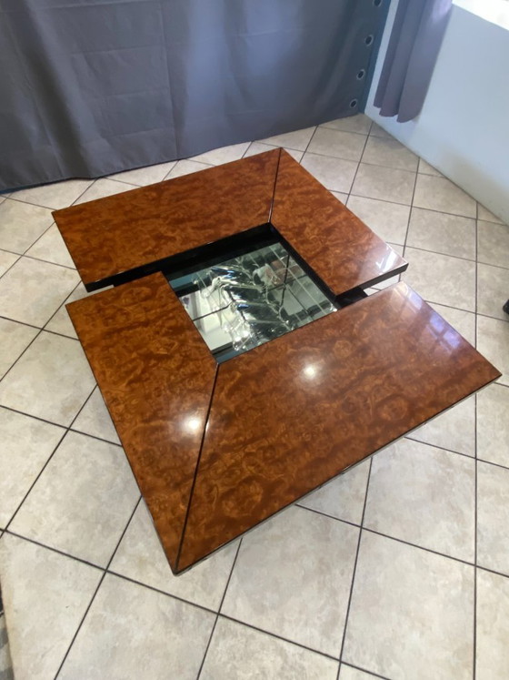 Salontafel Bar met Wortelnotenhout van Paul Michel voor Roche Bobois Vintage 1980 – Wood (photo 3 of 20)