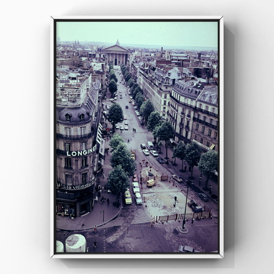 Image 1 of 1x Paris – Boulevard with Longines, 1966 | analog color photography