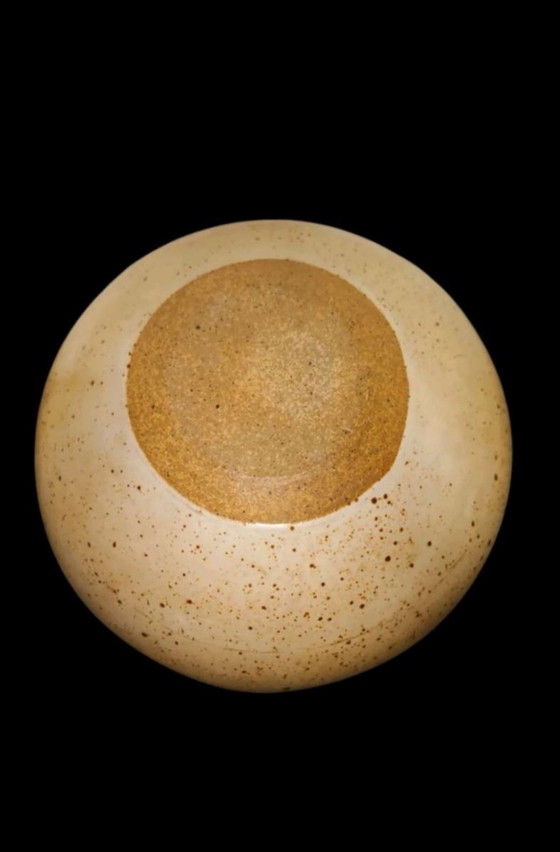 Image 1 of Vintage Studiokeramik Gefäß 1970er – Handgedrehtes Mid Century Pottery Vase | Studio Pottery Bowl