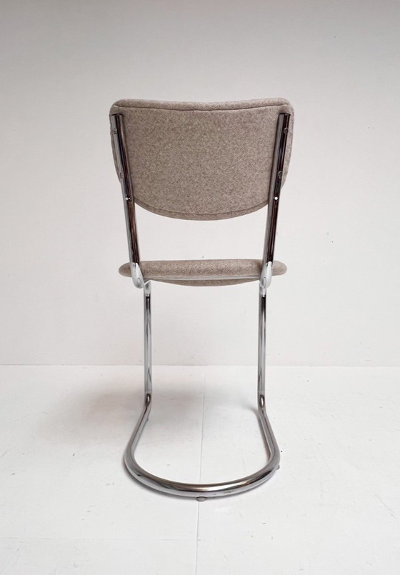 Image 1 of Juego de 4 sillas De Wit con estructura tubular retapizadas, años 60