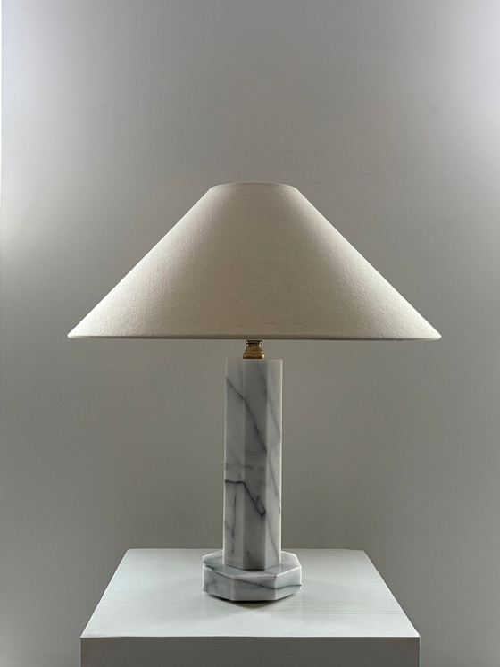 Lampe vintage avec base en marbre (photo 2 of 6)