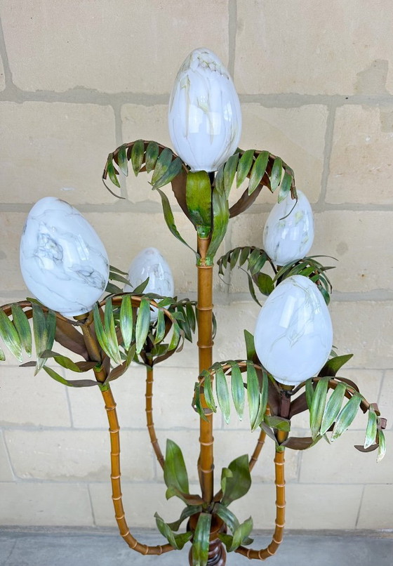 Image 1 of Vintage palm tree floor lamp