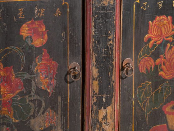 Buffet bas ancien peint en orme – Chine, vers 1900 – Iron (photo 26 of 40)