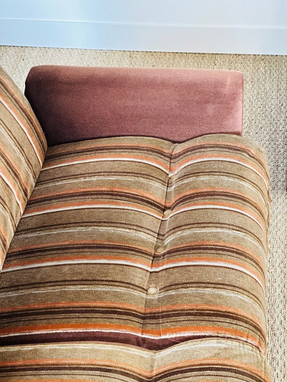 Image 1 of Vintage modulaire fluwelen bank, jaren 70, set van 5