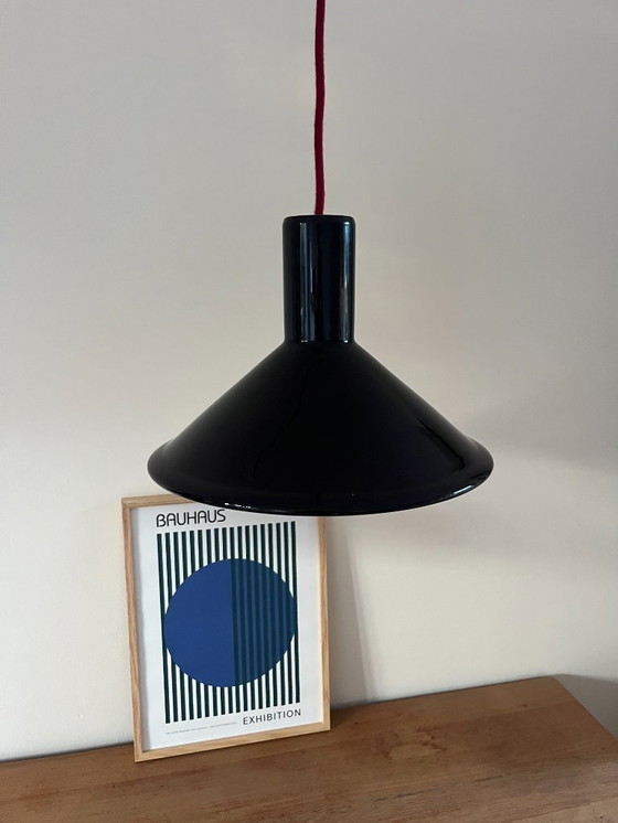 Image 1 of Vintage Holmegaard P&T pendel set of 2 - Michael Bang - Danish design lamp 