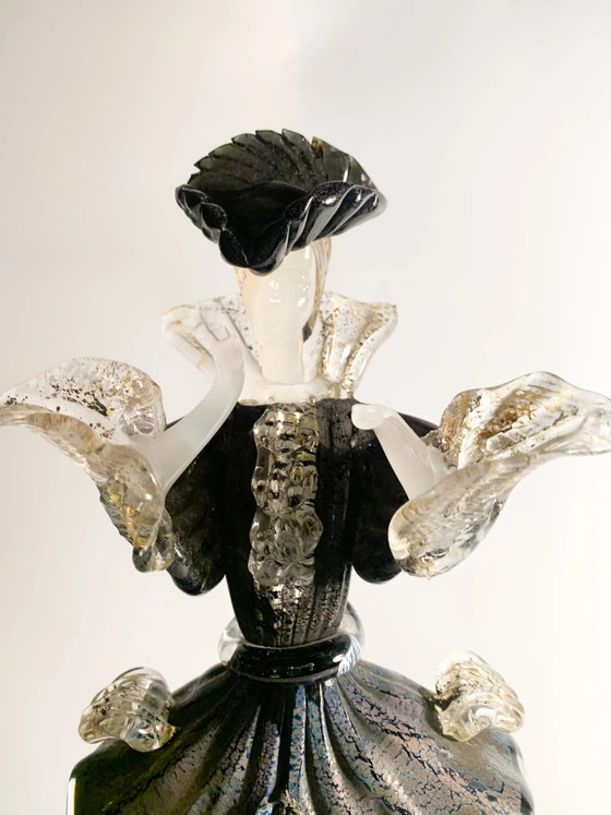 1960s Hand-blown Murano Glass Figurative Statue Attributable to Salviati – Sculpture (photo 2 of 14)