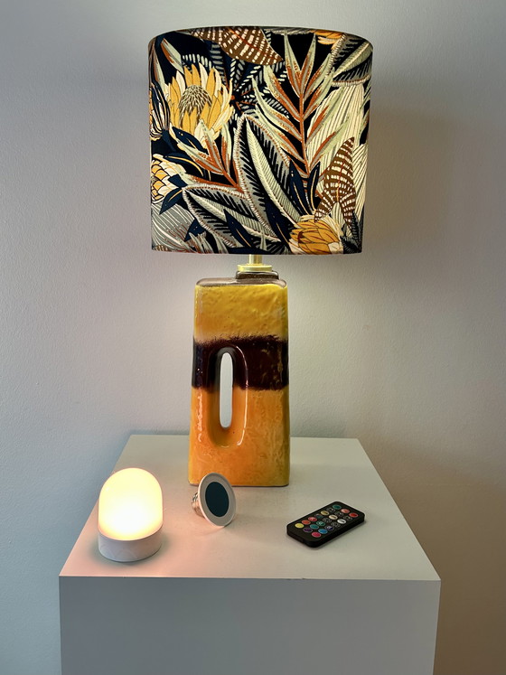 Image 1 of Space-saving sideboard lamp upcycled from a vintage vase