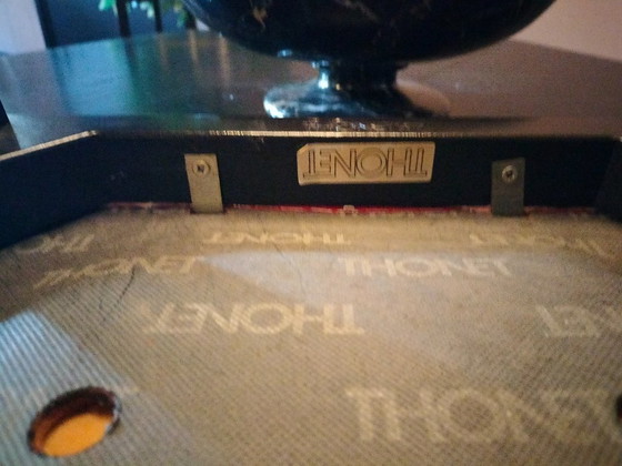 Image 1 of Thonet postmodern dining set 1980s – hexagon table + 6 Model 87 chairs