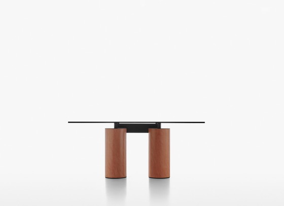 Image 1 of Serenissimo dining table, Lella & Massimo Vignelli, David Law for Acerbis, 1980