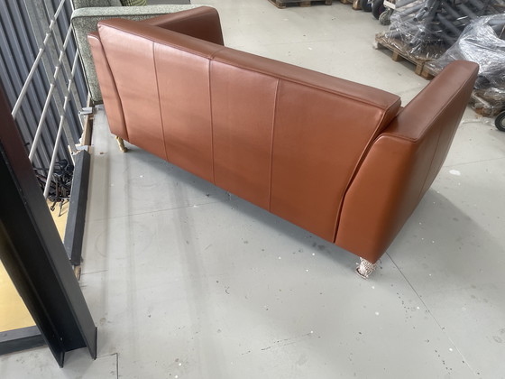 Image 1 of Leather 2 seater sofa