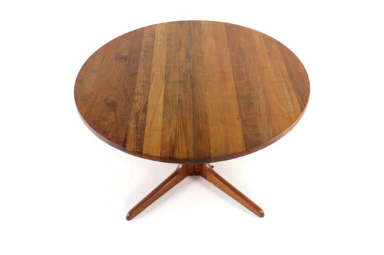 Image 1 of Round extendable teak dining table Danish