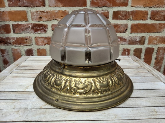 Image 1 of Art Nouveau plafondlamp j20/30
