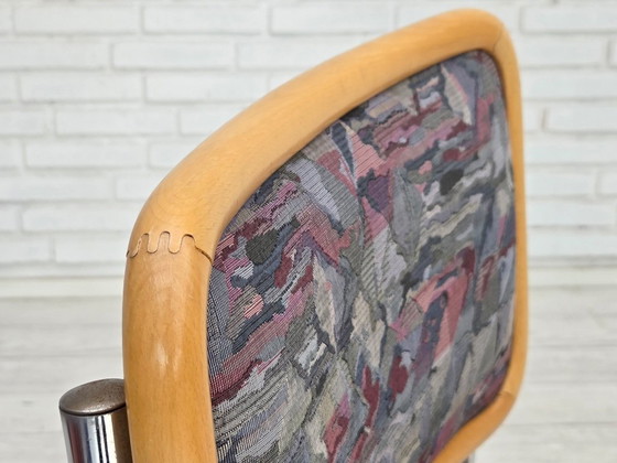 Image 1 of Juego de 4 sillas de comedor italianas de estilo Bauhaus, de la década de 1970.