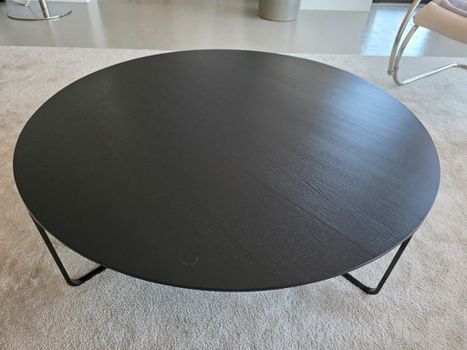 Tavolino da caffè Montis Flint in frassino nero 100x30