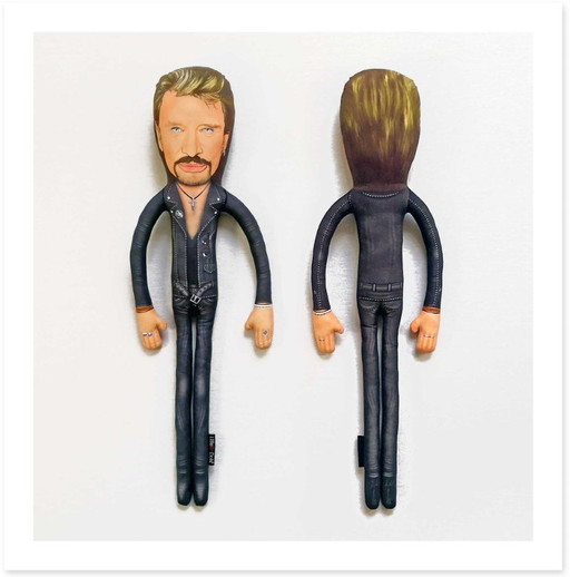 Johnny Hallyday cadeau | Franse Elvis rockdecoratie | Verzamelpop van een muzieklegende | Franse rockkunst