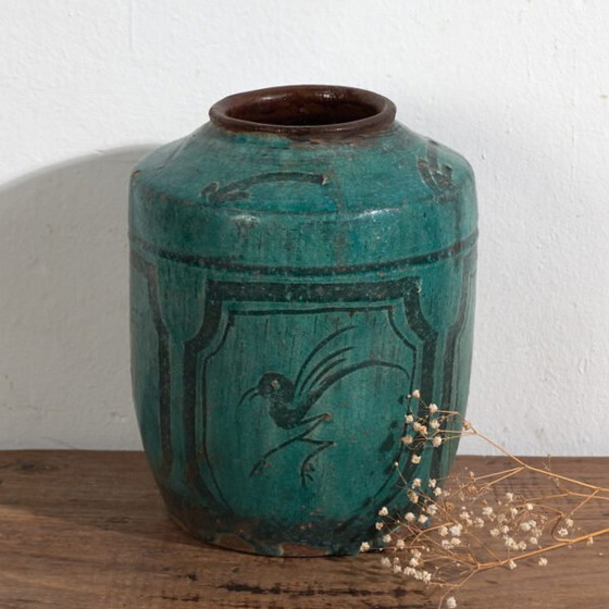 Smaragdgroene antieke vaas (ca. 1820) #40 – Vazen, Ceramic (photo 5 of 40)