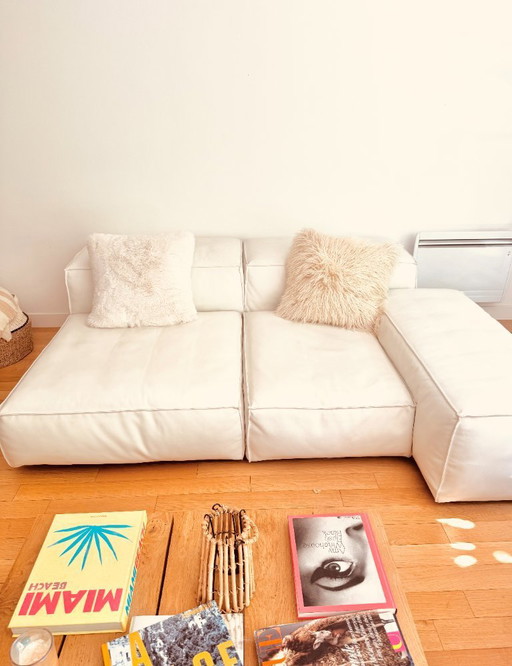 Collector ! Divani Leather Extra Soft Living modular sofa