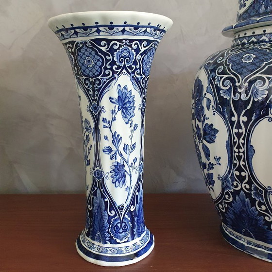 Image 1 of Boch Delfst Blauw Foo Dog Kastelenset 3 Stuks