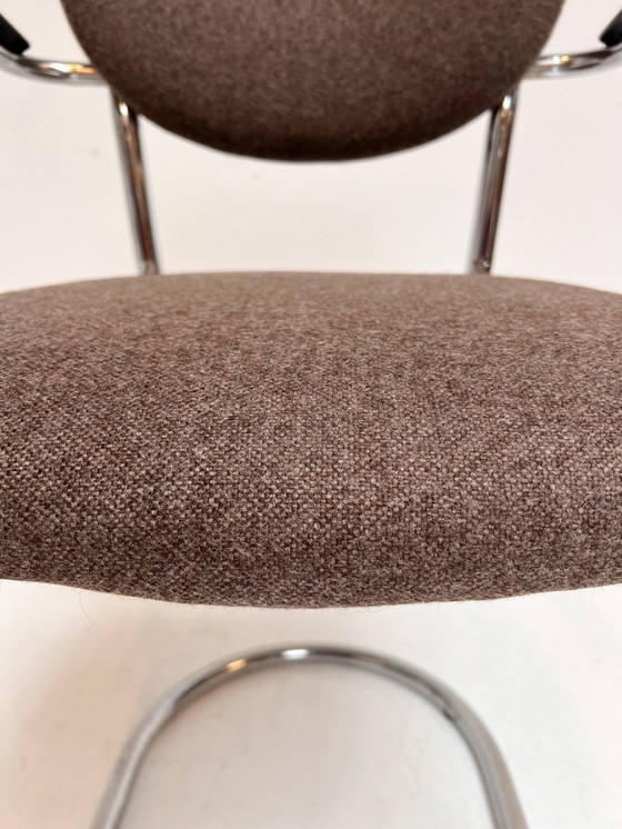 Image 1 of Juego de 4 sillas De Wit con estructura tubular retapizadas, años 60