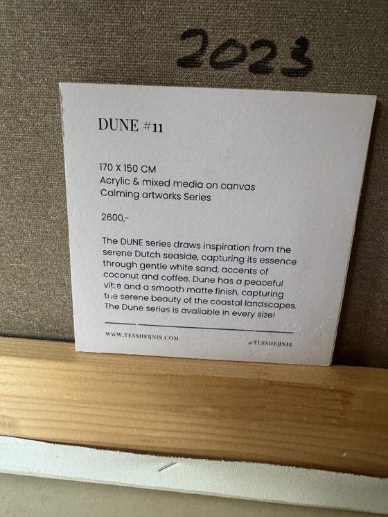 Image 1 of Original painting ‘Dune 11’ – Unique work by Tess Heijnis (with certificate)